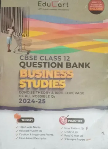Cbse Question Bank Business Studies-12 (2024-25 )