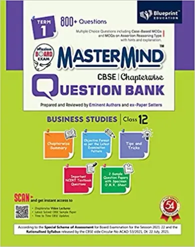 Master Mind CBSE Question Bank - Business Studies Class 12 |Term 1 |For Session 2021-2022 (Objective Format as per the Latest Examination Pattern) for CBSE Board
