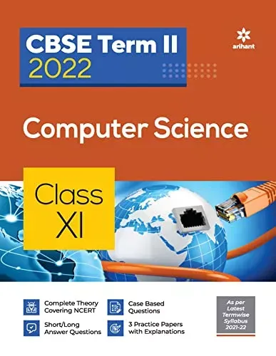 Arihant CBSE Computer Science Term 2 Class 11 for 2022 Exam (Cover Theory and MCQs)