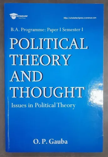 Political Theory And Thought Issues In Political Theory Sem 1