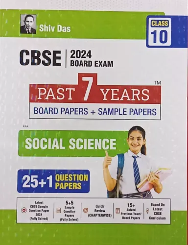 Shivdas Past 7 Years Board Papers and 25+1 CBSE Sample Papers for CBSE Class 10 Social Science