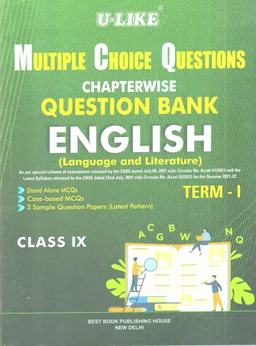 U-Like English Language and Literature Class 9 MCQ Chapterwise Question Bank Term-1 Latest CBSE Sample Questions Paper For 2021-22 Session