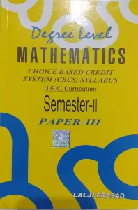 Degree Level Mathmatics (sem-2) Paper-3