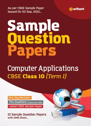 Arihant CBSE Term 1 Computer Application Sample Papers Questions for Class 10 MCQ Books for 2021 (As Per CBSE Sample Papers issued on 2 Sep 2021)
