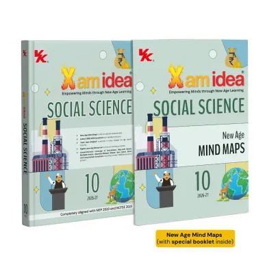 Xam idea Social Science Class 10 – (CBSE 2026-27) | Mind Maps | Solved NCERT | Solved PYQs | MCQs, A-R, Case-based, VSA, SA, LA Questions | Solved 2026 CBSE Exam & Sample Papers | Practice Papers