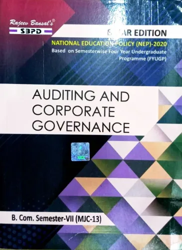 Auditing and Corporate Governance B. Com. 7th Sem (MJC-13) Syllabus According to NEP