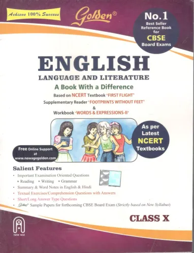 Golden English Language and Literature: (With Sample Papers) A book with a Difference for Class - 10 (For CBSE 2022 Board Exams) 