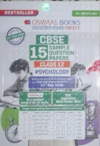 CBSE 15 Sample Question Papers Psychology Class 12