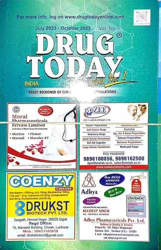 Drug Today Vol. 1 & 2 ( July 2023 - Oct.2023)