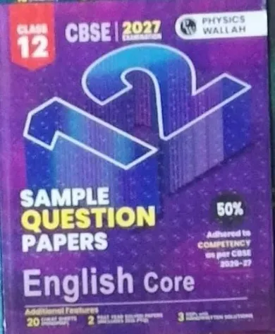 CBSE Sample Question Paper English Core Class 12