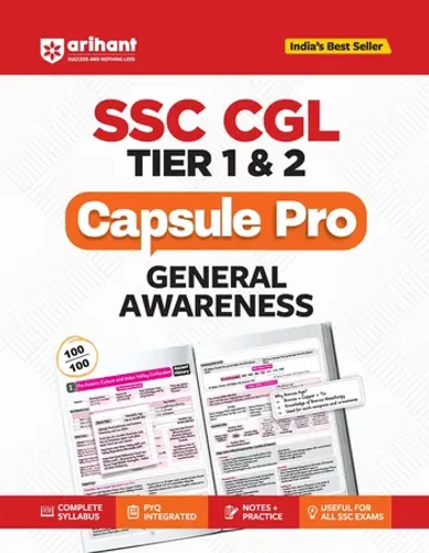 SSC CGL (Tier 1 & 2) General Awareness Capsule Pro Notes | Complete Syllabus, PYQ Integrated, Notes & Practice | Useful for All SSC Exams