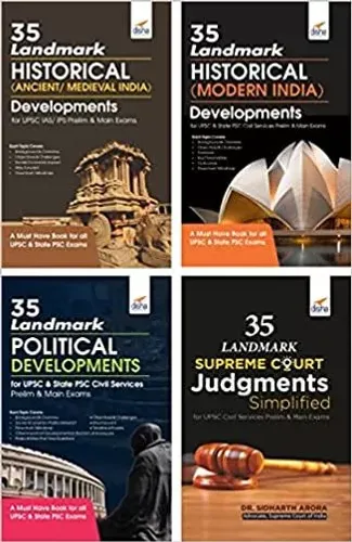 140 Landmark Historical & Political Developments for UPSC & State PSC Civil Services Prelim & Main Exams-Set of 4 books