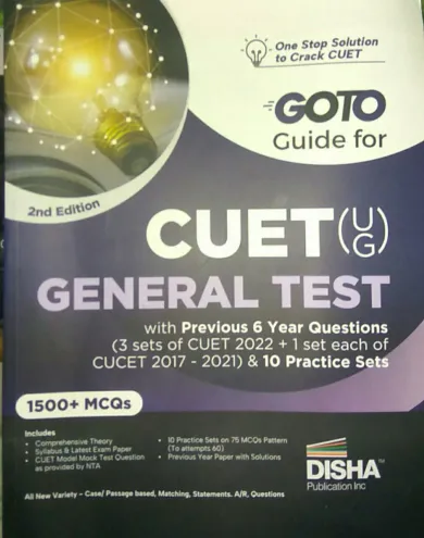 GOTO Guide For Cuet (ug) General Test 1500+ Mcqs