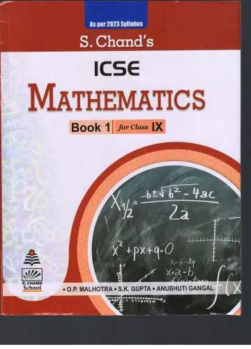 ICSE Mathematics - Book I (for Class 9)