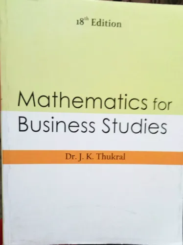 Mathematics For Business Studies