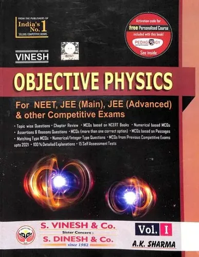 Objective Physics For Neet Jee Main Advanced & Other Competive Exams Vol 1