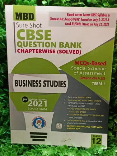 Cbse Mcqs Chapterwise Q.b Business Studies-12(term-1)