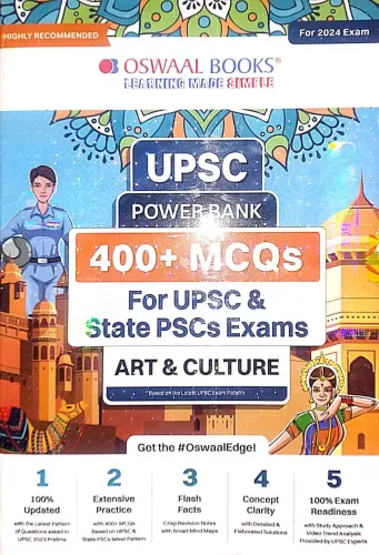 Upsc Power Bank 1000+mcqs Art & Culture