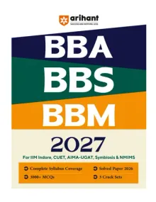 BBA BBS BBM Entrance Exam 2027 | For IIM Indore, CUET, AIMA UGAT, Symbiosis & NMIMS | Complete Syllabus, 3000+ MCQs, Solved Paper 2026 & 3 Crack Sets