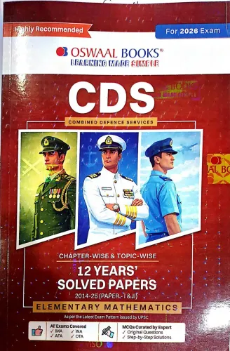 Cds 12 Years Solved Papers Elementary Mathematics
