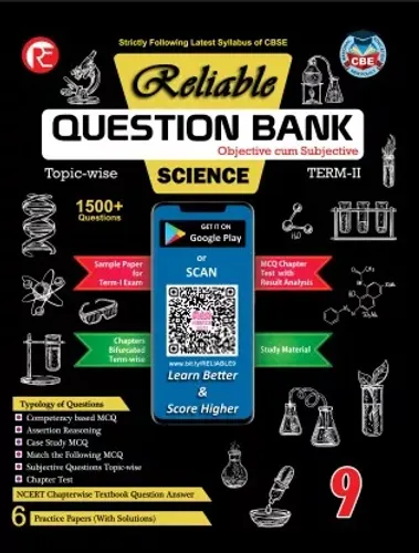 Reliable CBSE Question Bank Topic wise For Term 2, Class 9, Science (For 2022 Exam)  (Paperback, Reliable Editorial Team)
