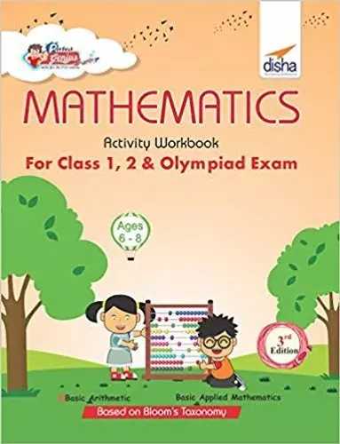 Perfect Genius Mathematics Activity Workbook for Class 1, 2 & Olympiad Exams 3rd Edition (Ages 6 to 8)