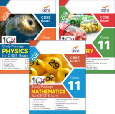 Combo 10 in One Study Package for CBSE Physics, Chemistry & Mathematics Class 11 with 9 Sample Papers -Set of 3 Books