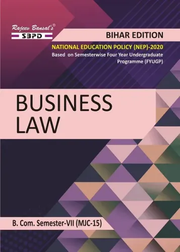 Business Law B. Com. 7th Sem (BCHRM-MJC-15) Syllabus According to NEP