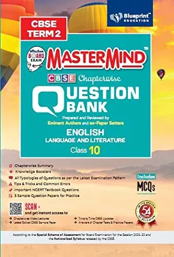 Master Mind CBSE Question Bank – English Language And Literature Class 10 |Term 2 | For CBSE Board (Includes MCQs) 