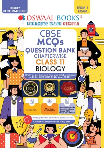 Oswaal CBSE MCQs Question Bank Chapterwise & Topicwise For Term-I, Class 11, Biology (With the largest MCQ Question Pool for 2021-22 Exam)