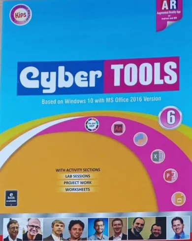 Cyber Tools Windows-10 Ms Office-2016 for class 6 Latest Edition -2024