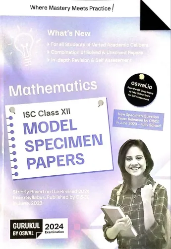 ISC Model Specimen Papers Mathematics-12 (2024)