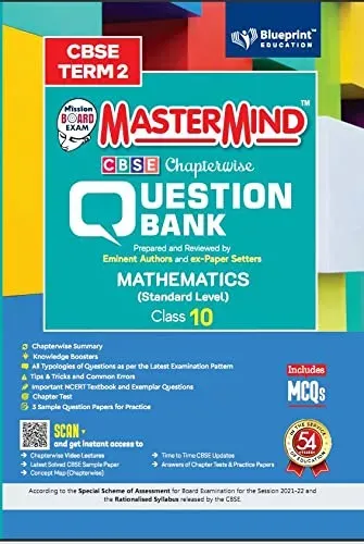 Master Mind CBSE Question Bank – Mathematics (Standard) Class 10 |Term 2 | For CBSE Board (Includes MCQs)