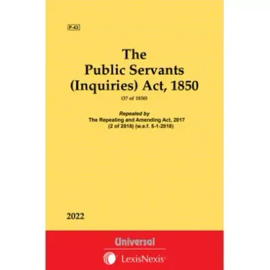 Public Servants (Inquiries) Act, 1850