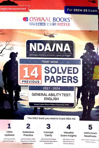 NDA/NA 14 Year Solved General Ability Test English (2025)