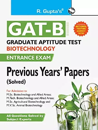 Graduate Aptitude Test–Biotechnology (GAT-B) Previous Years' Paper (Solved)