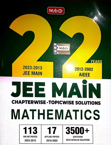 Mtg 22 Years Jee Main Mathematics-2023