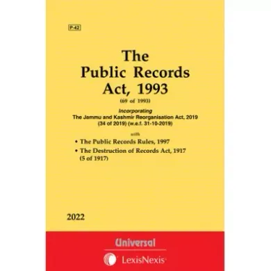 Public Records Act, 1993 along with Rules, 1997