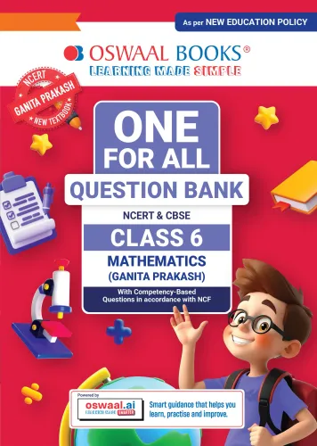 CBSE Class-6 One for All Mathematics (Ganita Prakash) For 2026-27 Exam | As Per Latest NCERT & CBSE Syllabus | Chapter-wise Question Bank, Revision Notes, Theory, Solved Examples & Competency Based Questions