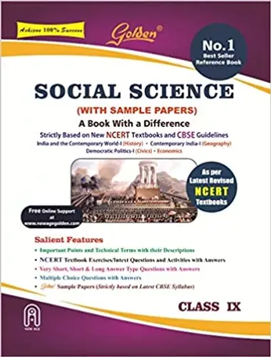 Golden Social Science: (With Sample Papers) A book with Difference Class- 9