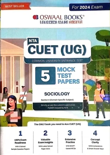 Nta Cuet ( Ug ) 5 Mock Test Papers Sociology(2023-2024)