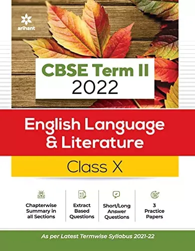 Arihant CBSE English Language & Literature Term 2 Class 10 for 2022 Exam (Cover Theory and MCQs) 