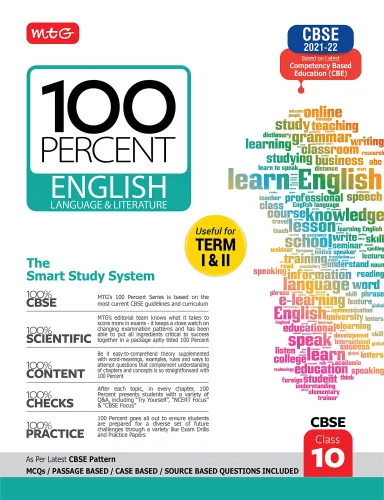 MTG 100 Percent English Language & Literature Class-10, CBSE Based Book For Term 1 Exam 2021-22