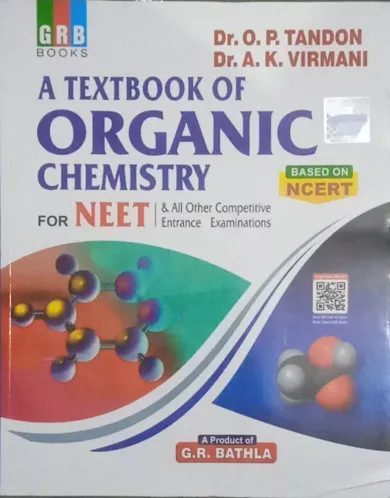 A Text Book Of Organic Chemistry For Neet