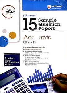 Isc I Succeed 15 Sample Question Papers Accounts-12 (2024)