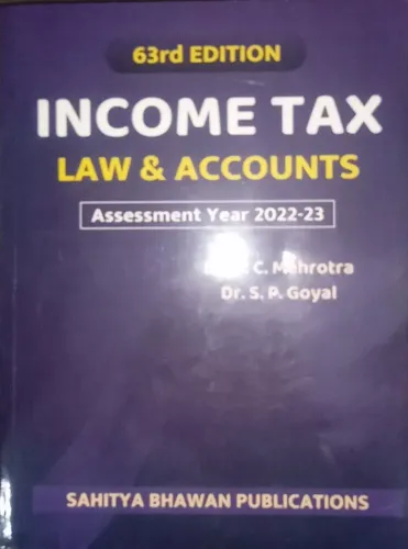 Income Tax Law & Accounts 63rd Edition