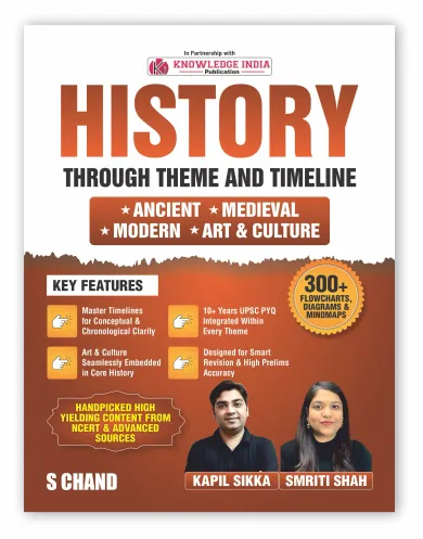 History Through Theme and Timeline for UPSC Civil Services & Other State PSC Exams (9789373599649) - Kapil Sikka