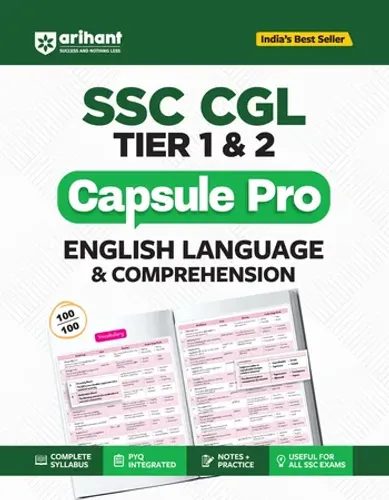 SSC CGL (Tier 1 & 2) English Language & Comprehension Capsule Pro Notes | Complete Syllabus, PYQ Integrated, Notes & Practice | Useful for All SSC Exams