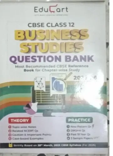 Cbse Question Bank Business Studies-12 (2025-26 )