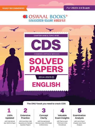 Cds 10 Years Solved Paper Chapeterwise English